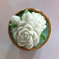 Khuôn Silicon - Chùm Hoa Hồng Trà - Kèm Lá Nụ 6Cm