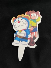 Set Cắm Giấy Hoạt Hình Phụ Kiện Trang Trí Bánh - DOREMON NOBITA 50 THẺ