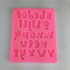 Khuôn Silicon - Chữ Cái Thường - 2.5cm - Nghiêng