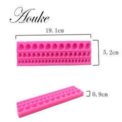 Khuôn Silicon - Viền Chuỗi Dây - Sò 3c Lớn Nhỏ- 18cm