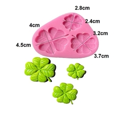 Khuôn Silicon - Lá Bụi Cỏ - Cỏ 4 Lá - 3c