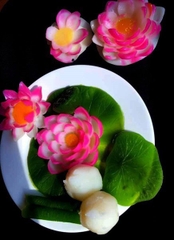 Khuôn Silicon - Lá Sen - 9x8cm - Có Gờ