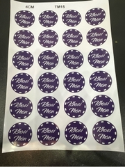 Decal Chủ Đề Trung Thu - Tem Nhân Bánh