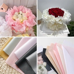 Giấy Nhăn Bó Hoa - Trắng - Sấp 20 Tờ