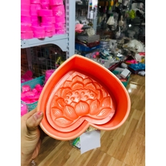 Khuôn Ấn Xôi - Tim NL - 16cm - Hoa Sen