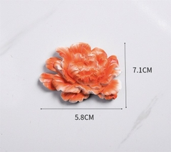 Khuôn Silicon - Hoa Mẫu Đơn - 5.8cm - Mặt Ép