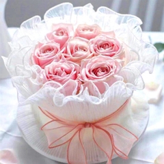 Cuộn Voan - Lưới - 13cm Dài 1.5m - TRẮNG