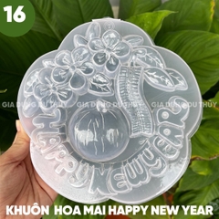 Khuôn Nhựa Cứng VT - 20cm - M16 - Mai Happy New Year