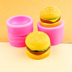 Khuôn Silicon - Bánh Hamburger set 4