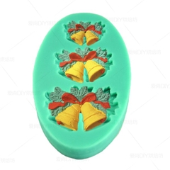 Khuôn Silicon - Noel - Cái Chuông Nơ TH 3c