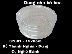 Hộp Nhựa - Tròn 15x6cm - Mika Cứng Giòn