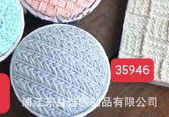 Khuôn Silicon - Viền Mảng Tròn - #4 Mặt Dọc Sợi 9.2cm