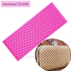 Khuôn Silicon - Viền Mảng 2D - Bi Hạt Tròn