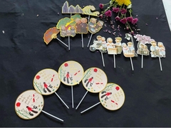 Set Cắm Ông Bà Lão Phụ Kiện Trang Trí Bánh