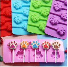 Khuôn Silicon - Kẹo - Que Mút Bàn Chân 6c