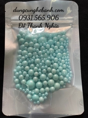 100 Gr Kẹo Bi Đường Đủ Size Phụ Kiện Trang Trí Bánh - xanh da trời
