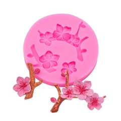 Khuôn Silicon - Hoa Mai Đào Nằm - 7cm - Cành Cây - 2c