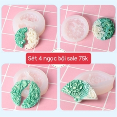 Khuôn Silicon - Ngọc Bội Set 4 - SL75K