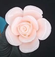 Khuôn Silicon - Hoa Hồng Nở - 6.5cm - 5 Cánh