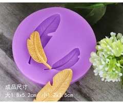 Khuôn Silicon - Lá Lông Vũ - 3.5-5.2cm - 2c