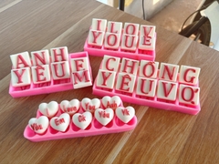 Khuôn Silicon - Chữ Cái IN - chồng yêu vợ
