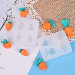 Khuôn Silicon - Rau Củ - Cà Rốt 4c - 4.4X3.7cm