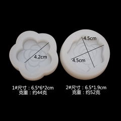 Khuôn Silicon - Logo - Hoa 2c