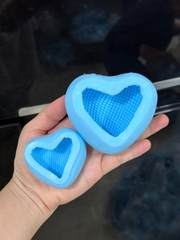 Khuôn Silicon - Trái Tim Kiểu - Tim Lưới 5Cm