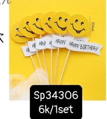SET CẮM MẶT CƯỜI HBBPD PHỤ KIỆN TRANG TRÍ BÁNH