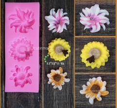 Khuôn Silicon - Hoa Cúc Dẹp Bay TH 3c - 3 > 3.5cm