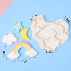 Khuôn Silicon - Bầu Trời - Cầu Vồng - Sao Mây 4C