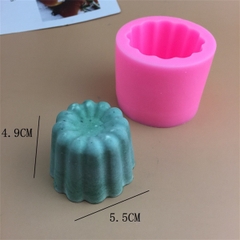 Khuôn Silicon - Sen Đá KHÍA - 5.1cm - Ụ Quanh
