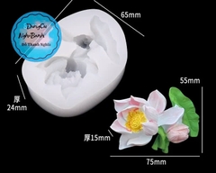 Khuôn Silicon - Chùm Hoa Sen Nước - Kèm Búp Lá 6.8cm SHS