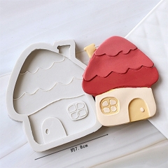 Khuôn Silicon - Rau Củ - Nấm - Ngôi Nhà 8.7cm