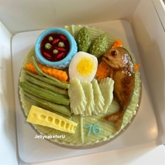 Khuôn Silicon - Rau Củ - Miếng Dưa Cắt Khía 4C