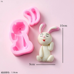 Khuôn Silicon - Động Vật - Con Thỏ 10cm