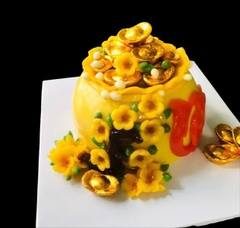 Khuôn Silicon - Viền Hủ Vàng - 12cm