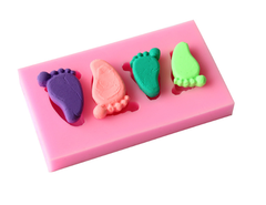 Khuôn Silicon - Em Bé - Bàn Chân 4cm 4c