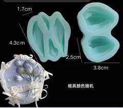 Khuôn Silicon - Hoa Bay Cánh Rũ - Nụ Tulip Kèm Lá