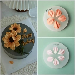 Khuôn Silicon - Lá Lá Tulip Hoa Bay 6c 3.3cm