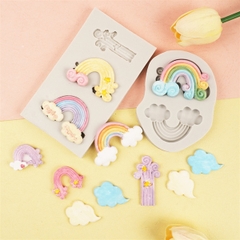 Khuôn Silicon - Bầu Trời - Cầu Vồng - Đám Mây 6c