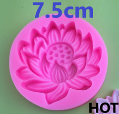 Khuôn Silicon - Mặt Ép Hoa Sen - 7cm HOT