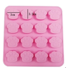 Khuôn Silicon - Động Vật - Bàn Chân Chó Mèo - Nhỏ 3cm 16c