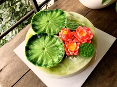 Khuôn Silicon - Lá Sen - 9x8cm - Có Gờ