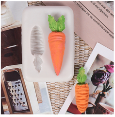 Khuôn Silicon - Rau Củ - Cà Rốt 2c - 4cm