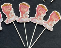 Cắm bé hồng ôm mèo