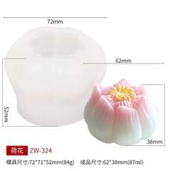 Khuôn Silicon - Hoa Mai Hồng Mẫu Đơn Set 4
