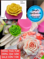 Khuôn Silicon - Hoa Hồng Nở - SL110 - 7cm - Thái Nở SL110