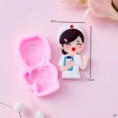 Khuôn Silicon - Bác Sĩ -  Nữ Y Tá 4cm
