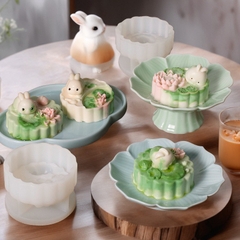 Khuôn Silicon - Động Vật - Con Thỏ Hoa Sen C